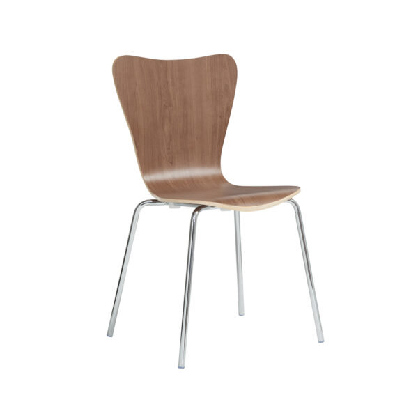 Fido Chair Modern Walnut Angle - resize